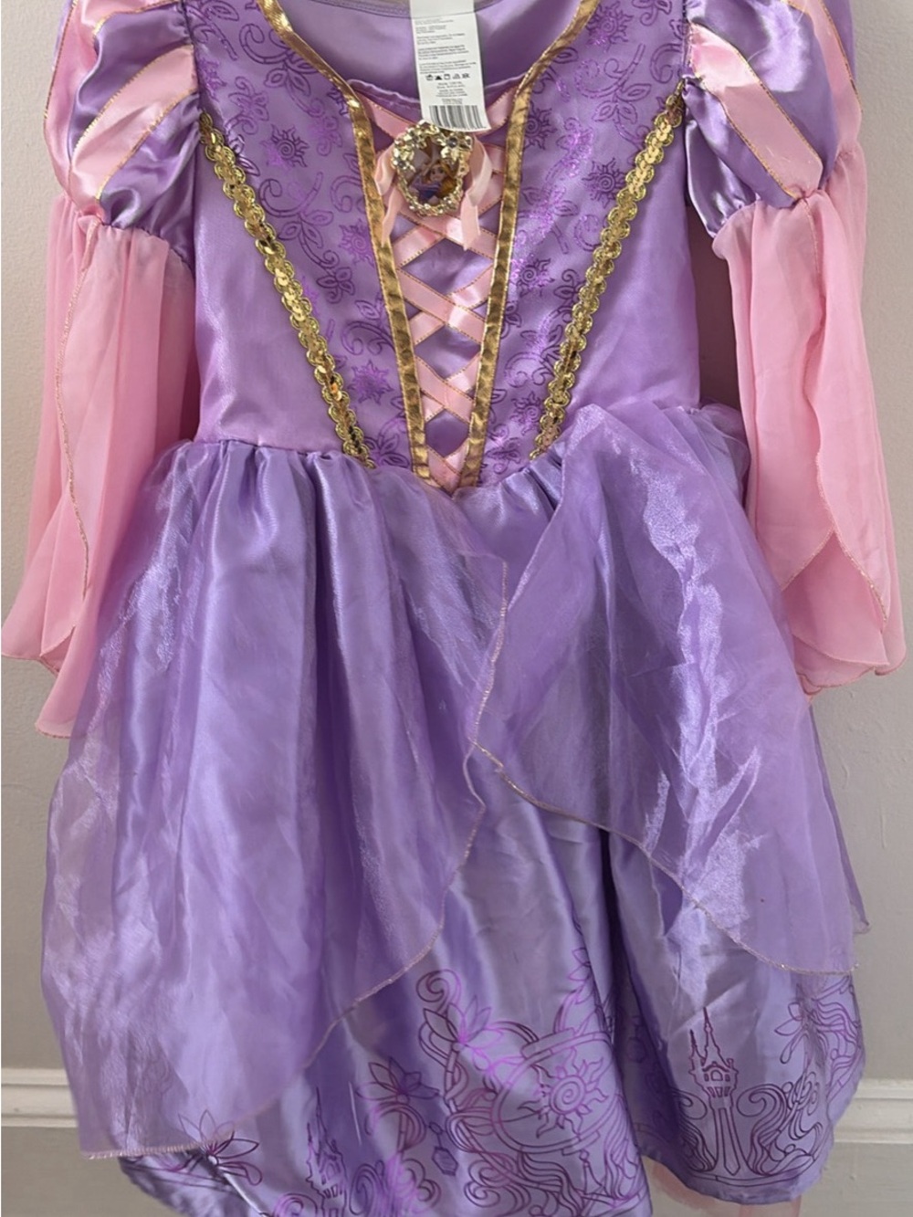 Disney Purple and Pink Princess Dress with Gold Trim